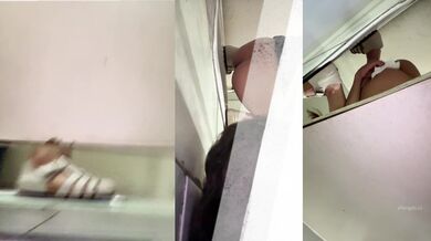 （本期最强）穿着凉鞋头上戴朵红花的极品大三白虎学姐尿尿